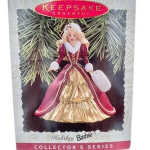 1996 Hallmark Keepsake Holiday Barbie Ornament Victorian Collectors Series
